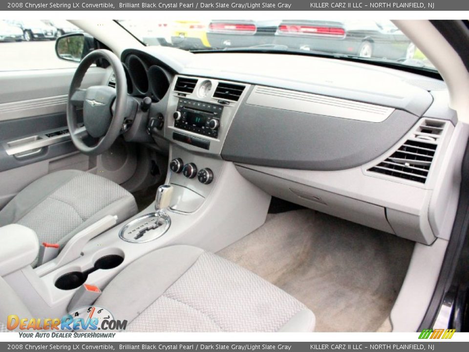 2008 Chrysler Sebring LX Convertible Brilliant Black Crystal Pearl / Dark Slate Gray/Light Slate Gray Photo #23