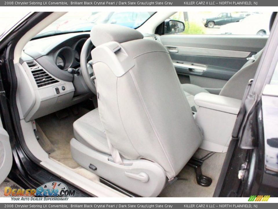 2008 Chrysler Sebring LX Convertible Brilliant Black Crystal Pearl / Dark Slate Gray/Light Slate Gray Photo #24
