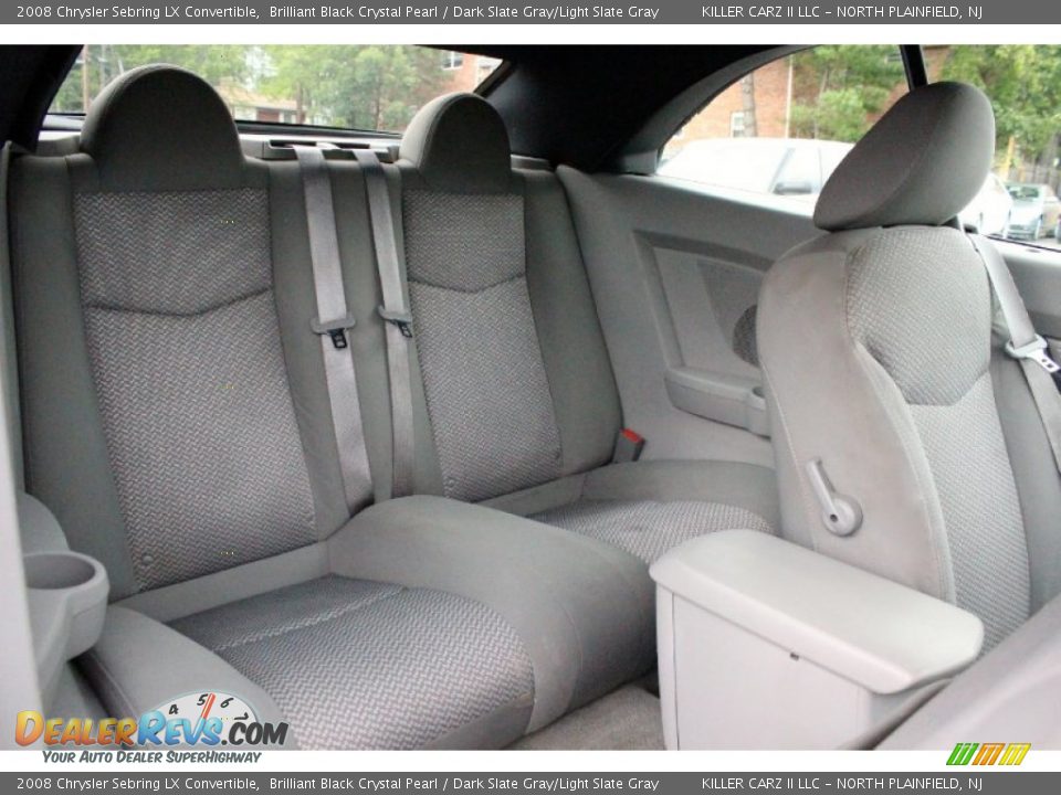 2008 Chrysler Sebring LX Convertible Brilliant Black Crystal Pearl / Dark Slate Gray/Light Slate Gray Photo #25