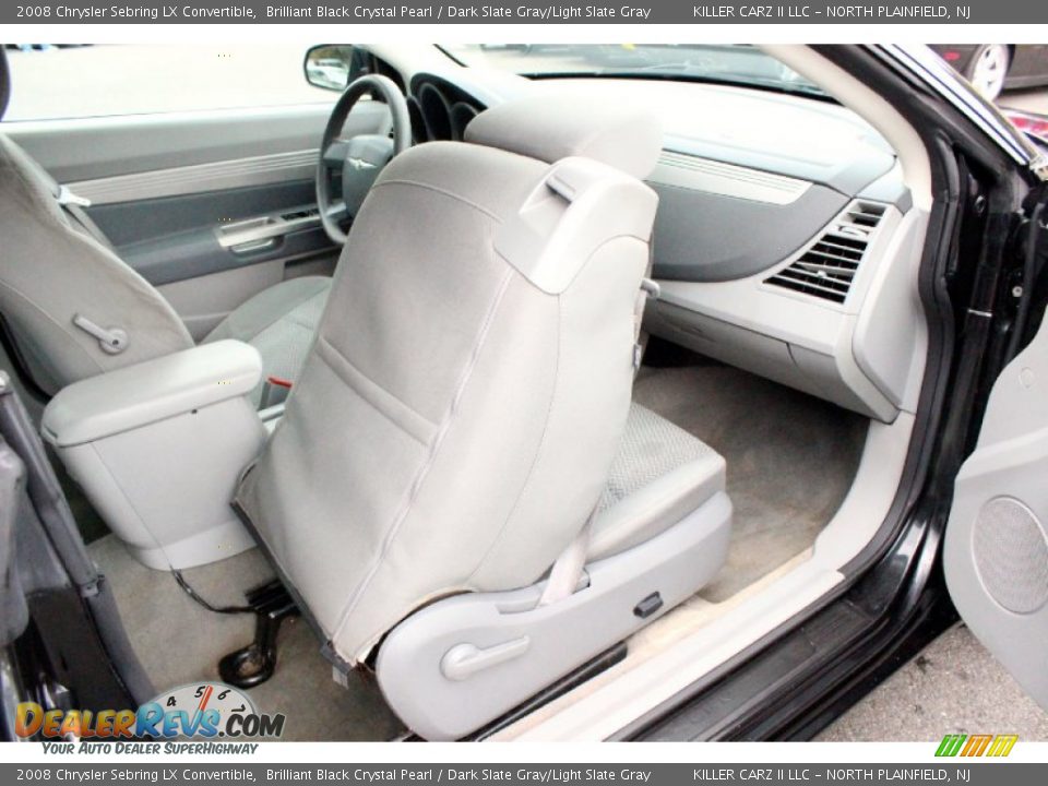 2008 Chrysler Sebring LX Convertible Brilliant Black Crystal Pearl / Dark Slate Gray/Light Slate Gray Photo #26