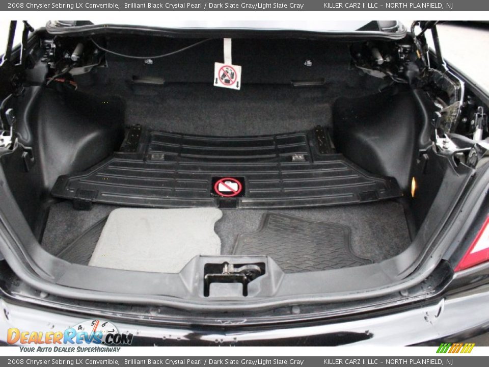 2008 Chrysler Sebring LX Convertible Brilliant Black Crystal Pearl / Dark Slate Gray/Light Slate Gray Photo #27