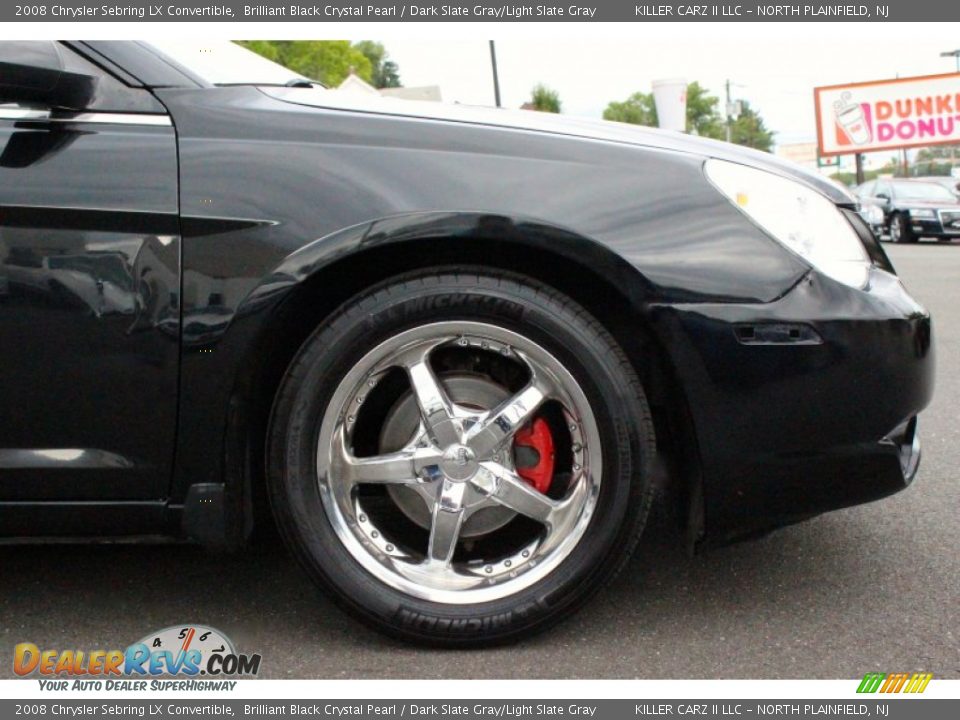 2008 Chrysler Sebring LX Convertible Brilliant Black Crystal Pearl / Dark Slate Gray/Light Slate Gray Photo #28