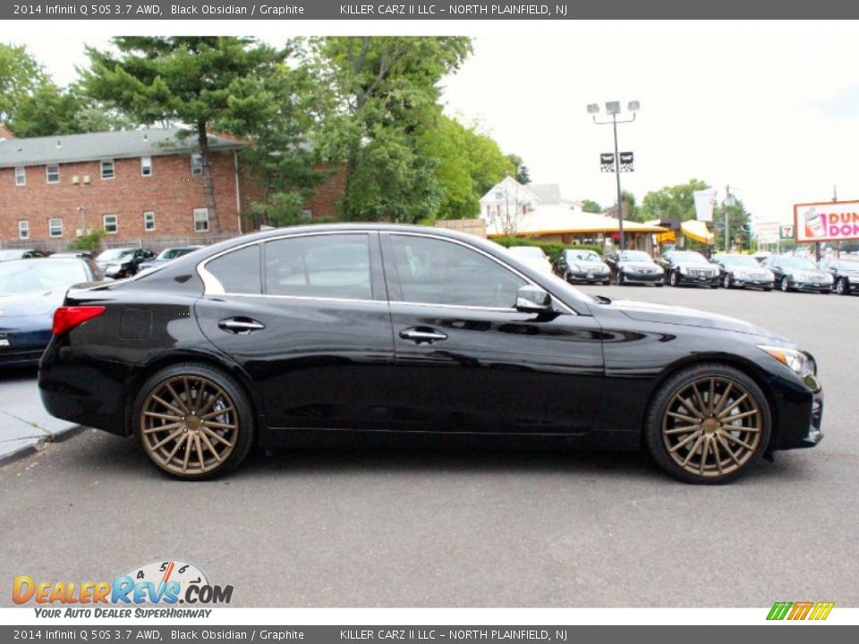 Black Obsidian 2014 Infiniti Q 50S 3.7 AWD Photo #10