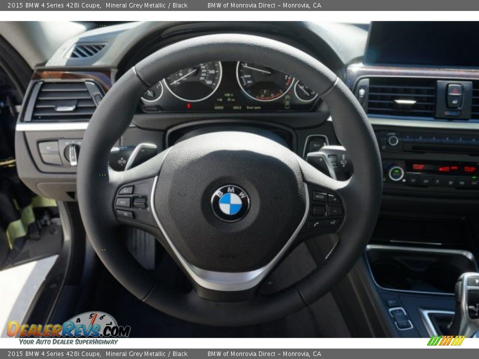 2015 BMW 4 Series 428i Coupe Mineral Grey Metallic / Black Photo #9