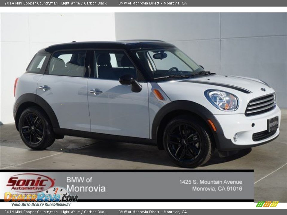 2014 Mini Cooper Countryman Light White / Carbon Black Photo #1