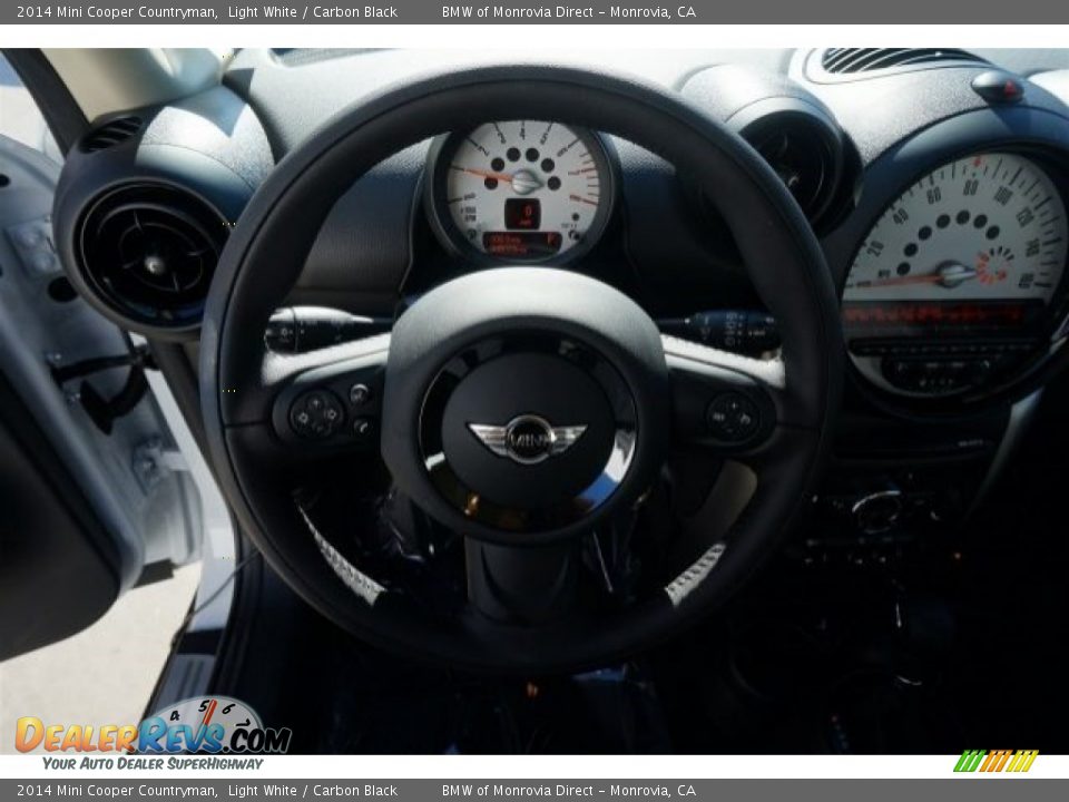 2014 Mini Cooper Countryman Light White / Carbon Black Photo #8