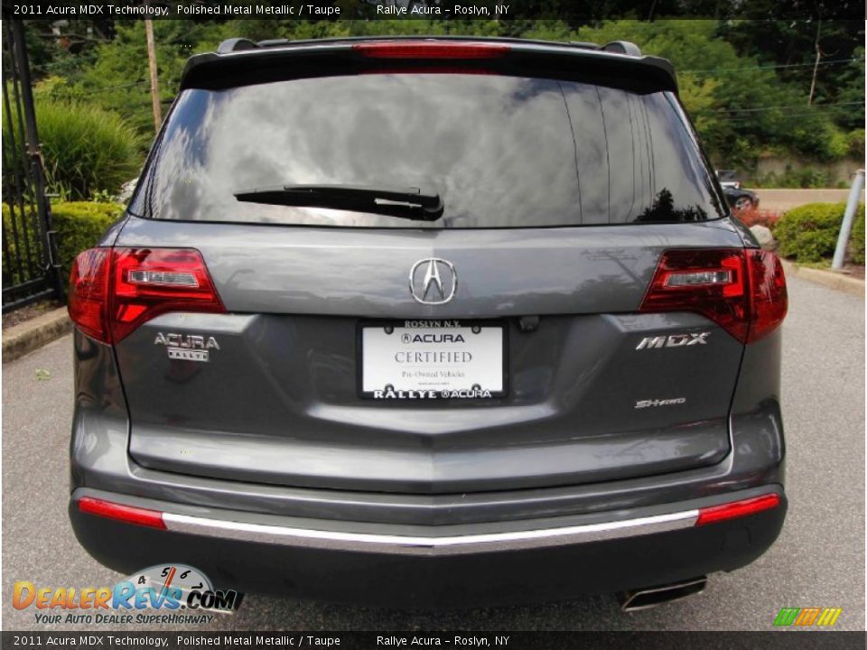 2011 Acura MDX Technology Polished Metal Metallic / Taupe Photo #5