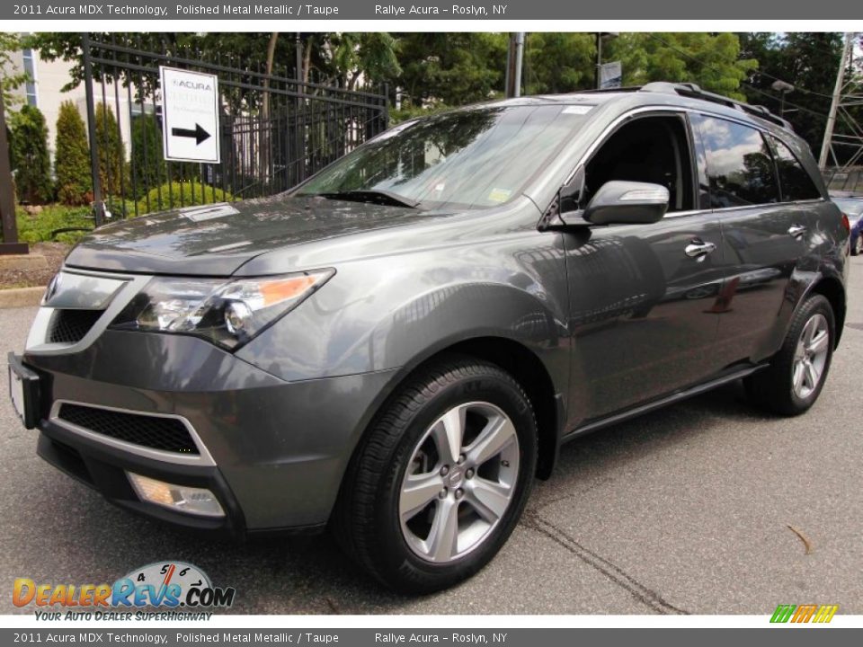 2011 Acura MDX Technology Polished Metal Metallic / Taupe Photo #7