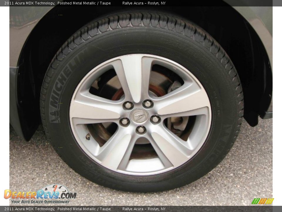 2011 Acura MDX Technology Polished Metal Metallic / Taupe Photo #8