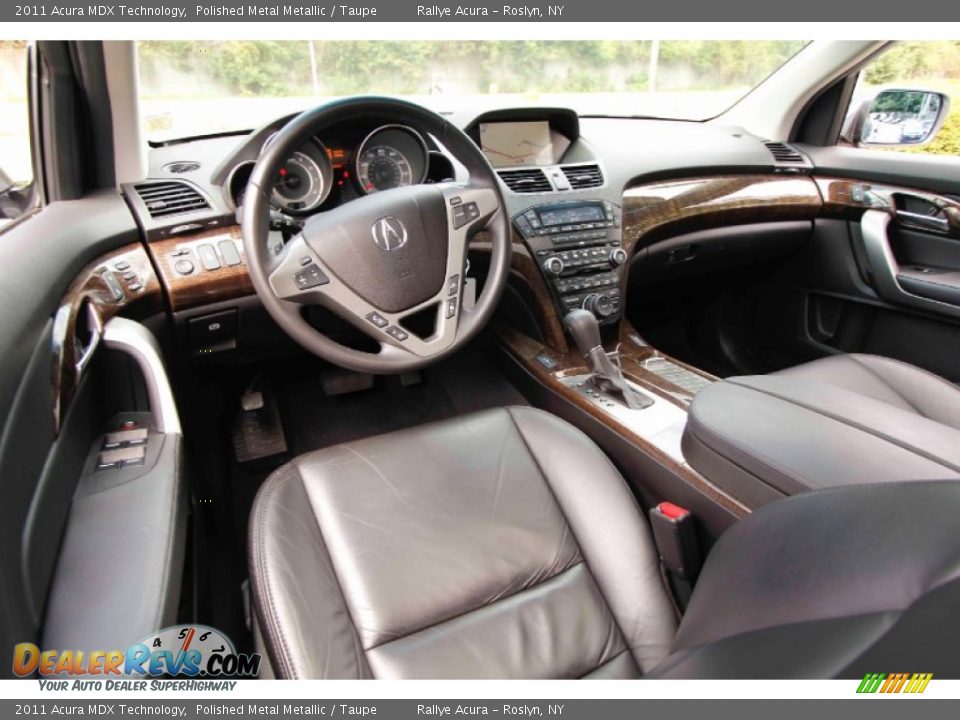 2011 Acura MDX Technology Polished Metal Metallic / Taupe Photo #11