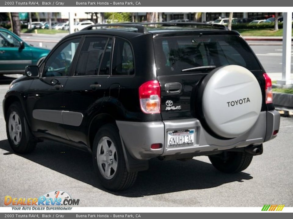 2003 Toyota RAV4 Black / Gray Photo #2