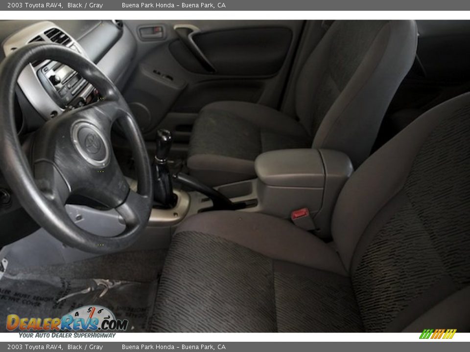 2003 Toyota RAV4 Black / Gray Photo #3