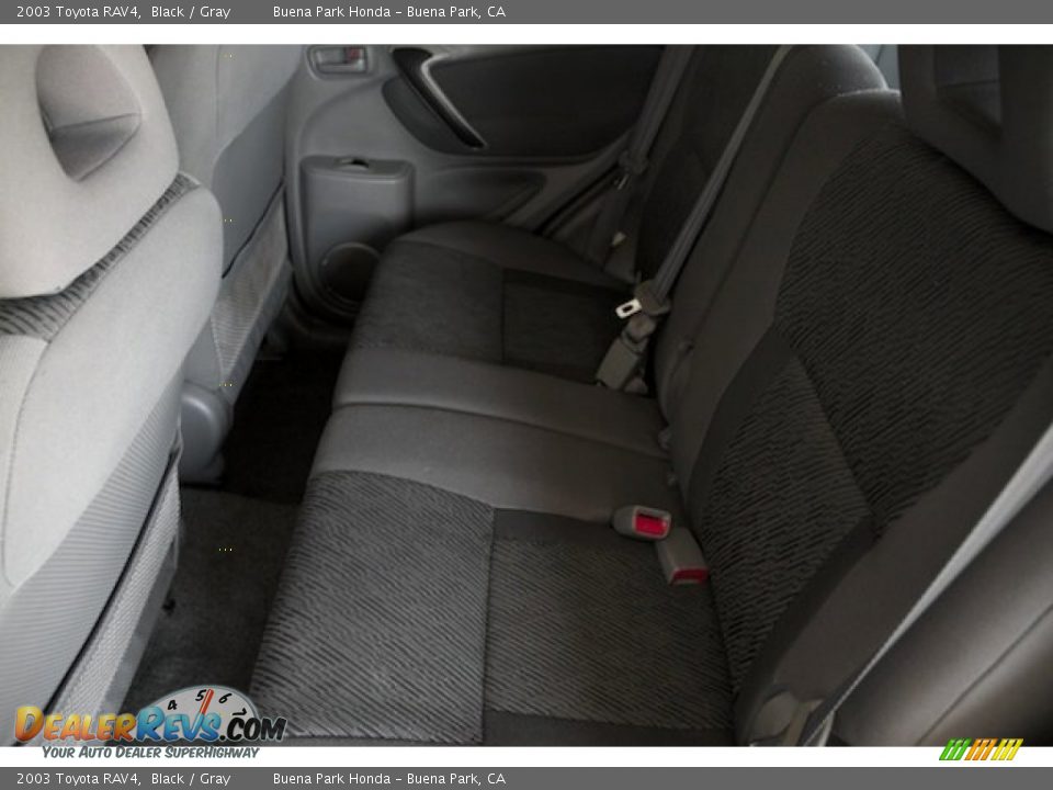 2003 Toyota RAV4 Black / Gray Photo #4