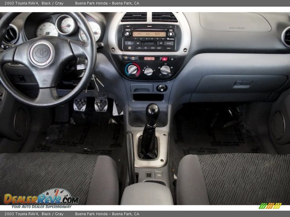 2003 Toyota RAV4 Black / Gray Photo #5