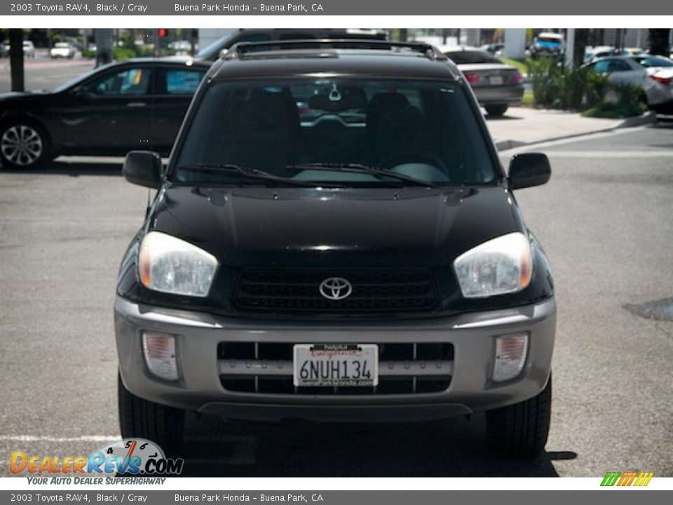 2003 Toyota RAV4 Black / Gray Photo #8