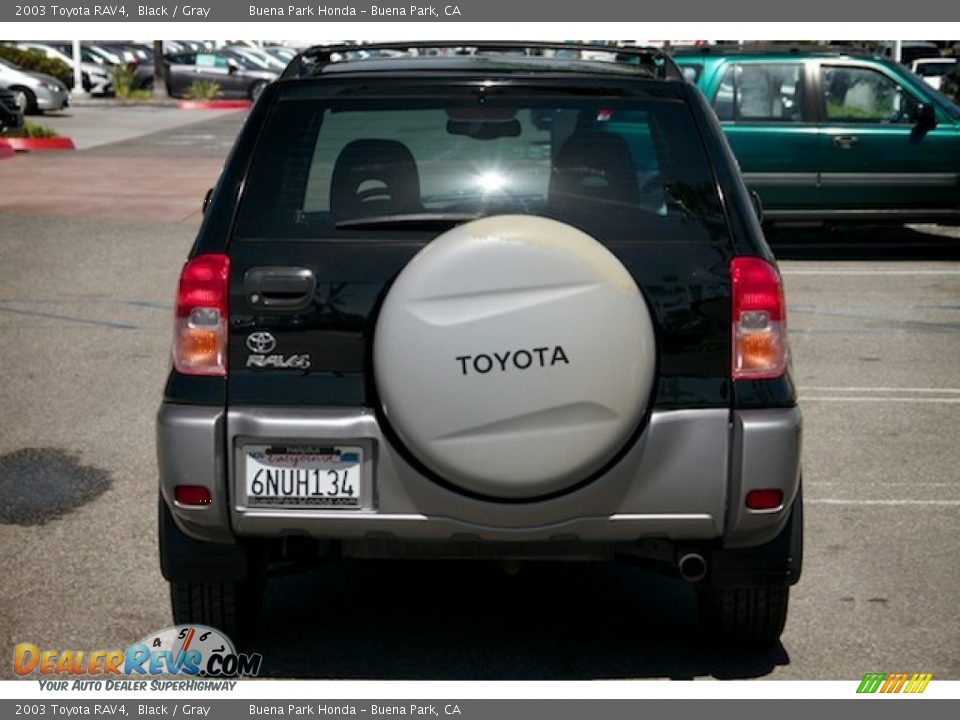 2003 Toyota RAV4 Black / Gray Photo #11