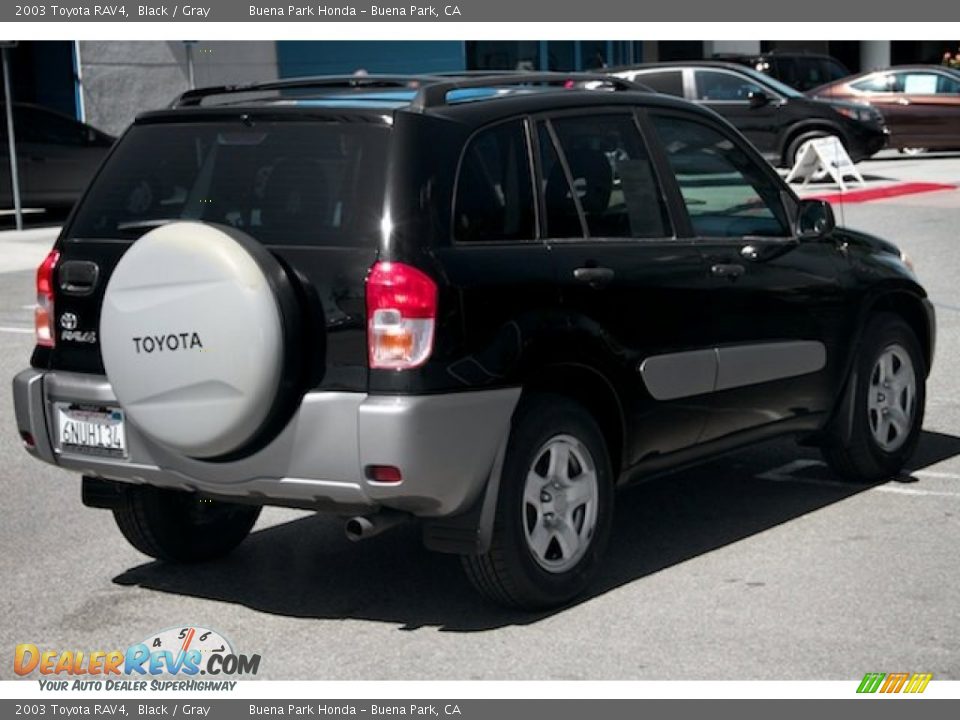 2003 Toyota RAV4 Black / Gray Photo #12