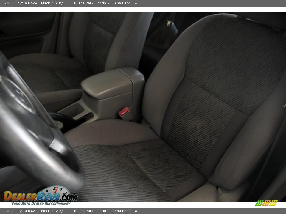 2003 Toyota RAV4 Black / Gray Photo #15