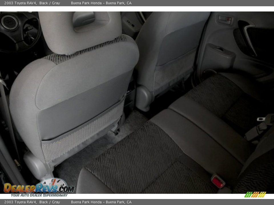 2003 Toyota RAV4 Black / Gray Photo #16