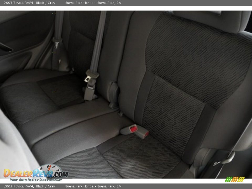 2003 Toyota RAV4 Black / Gray Photo #17