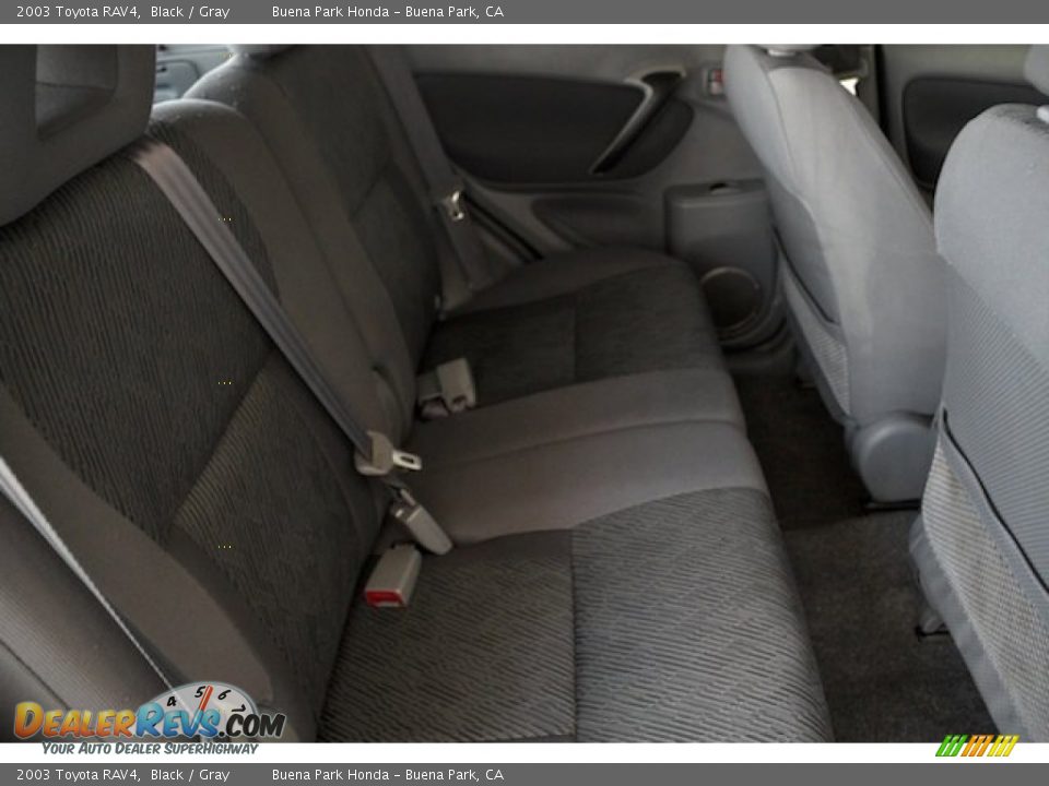 2003 Toyota RAV4 Black / Gray Photo #20
