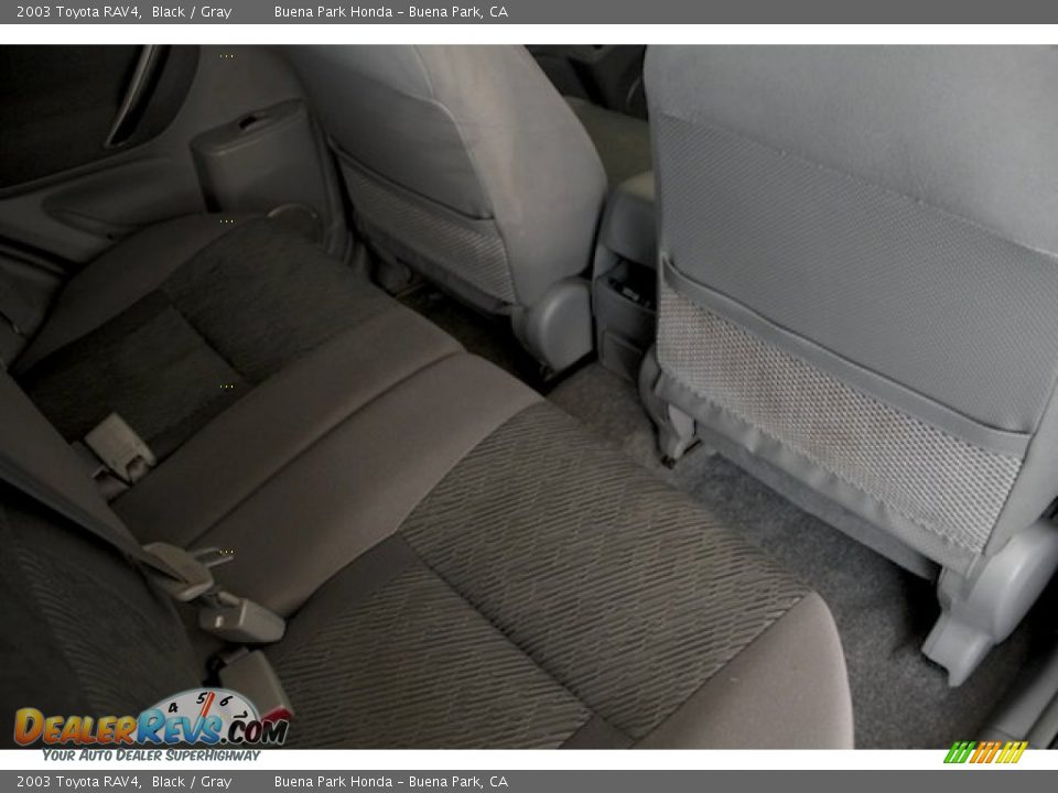 2003 Toyota RAV4 Black / Gray Photo #21
