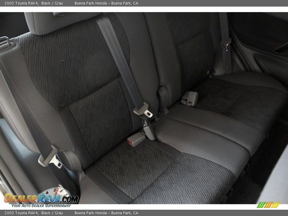 2003 Toyota RAV4 Black / Gray Photo #22