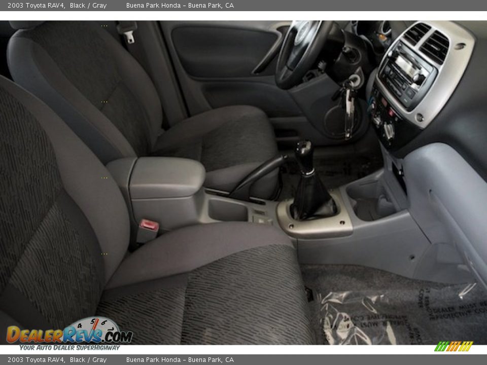 2003 Toyota RAV4 Black / Gray Photo #23