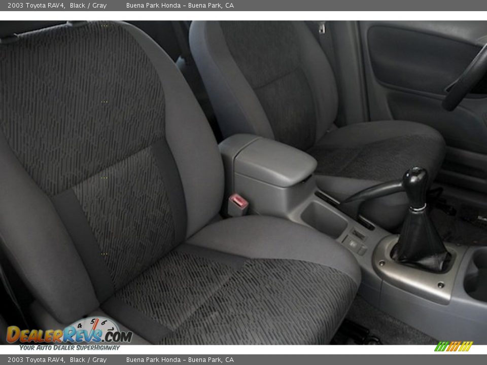 2003 Toyota RAV4 Black / Gray Photo #25