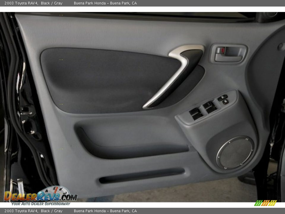 2003 Toyota RAV4 Black / Gray Photo #27