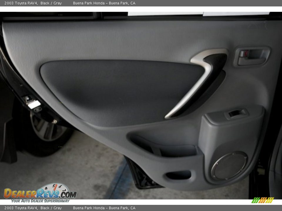 2003 Toyota RAV4 Black / Gray Photo #28