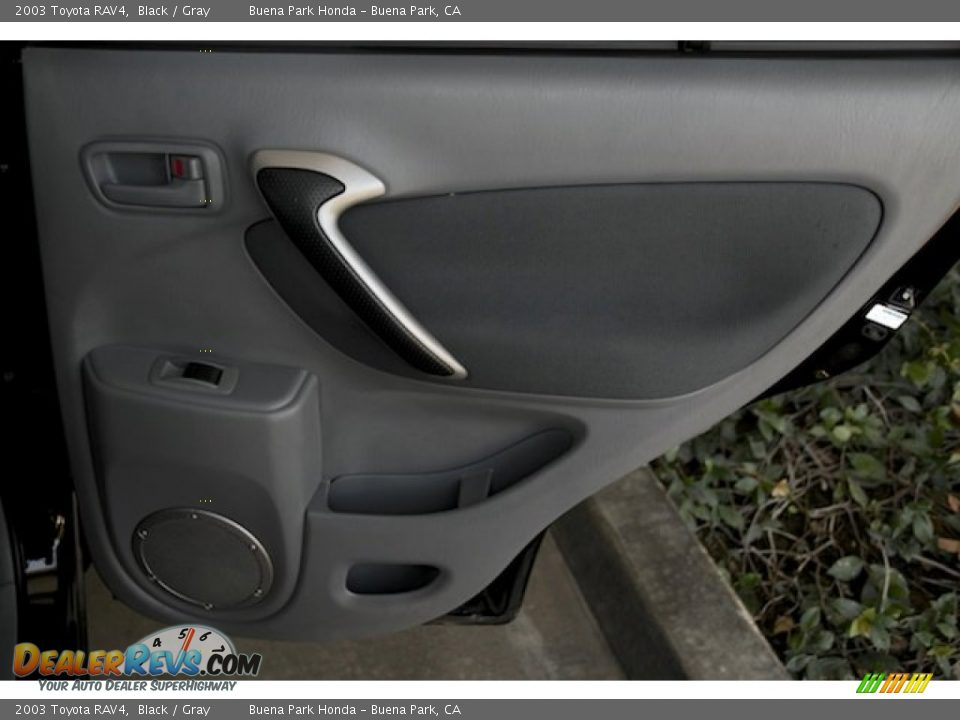 2003 Toyota RAV4 Black / Gray Photo #29