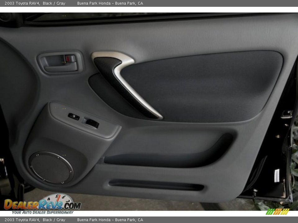 2003 Toyota RAV4 Black / Gray Photo #30