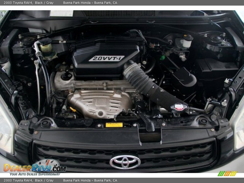 2003 Toyota RAV4 Black / Gray Photo #31