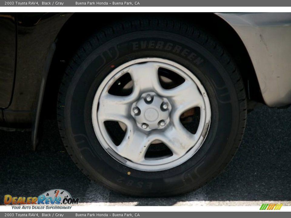 2003 Toyota RAV4 Black / Gray Photo #33