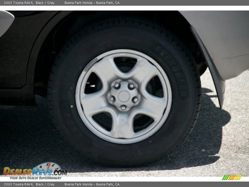 2003 Toyota RAV4 Black / Gray Photo #34