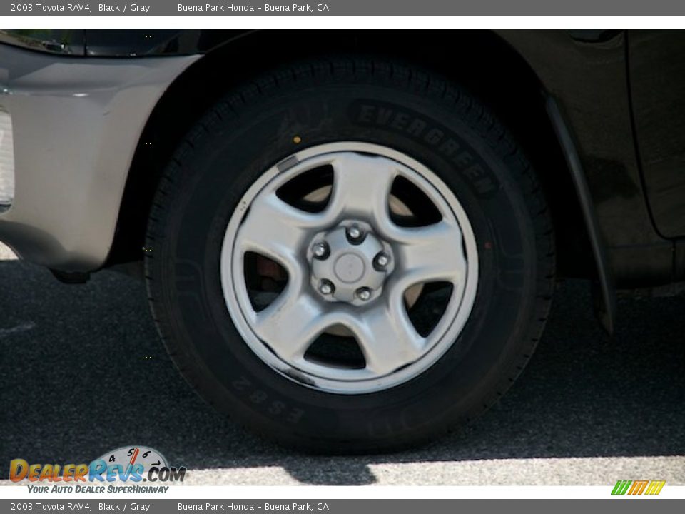 2003 Toyota RAV4 Black / Gray Photo #35