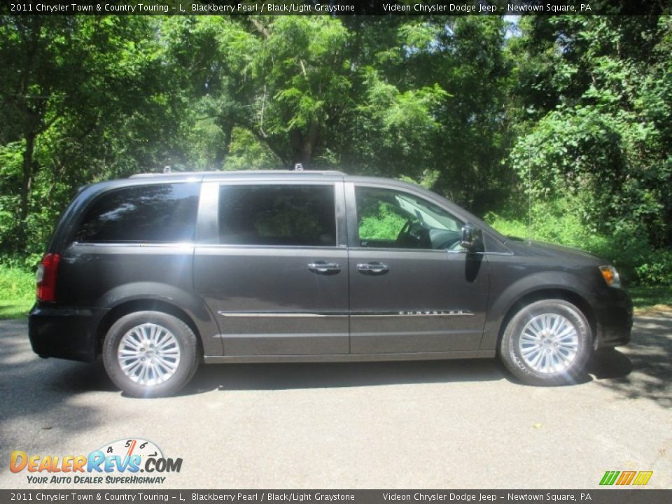 2011 Chrysler Town & Country Touring - L Blackberry Pearl / Black/Light Graystone Photo #1