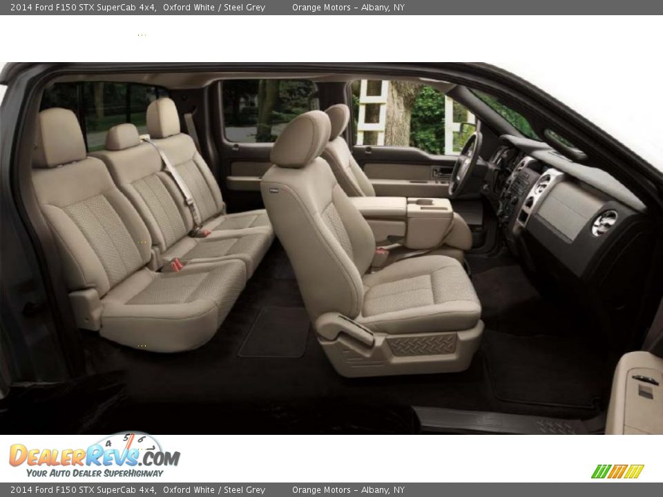 2014 Ford F150 STX SuperCab 4x4 Oxford White / Steel Grey Photo #15