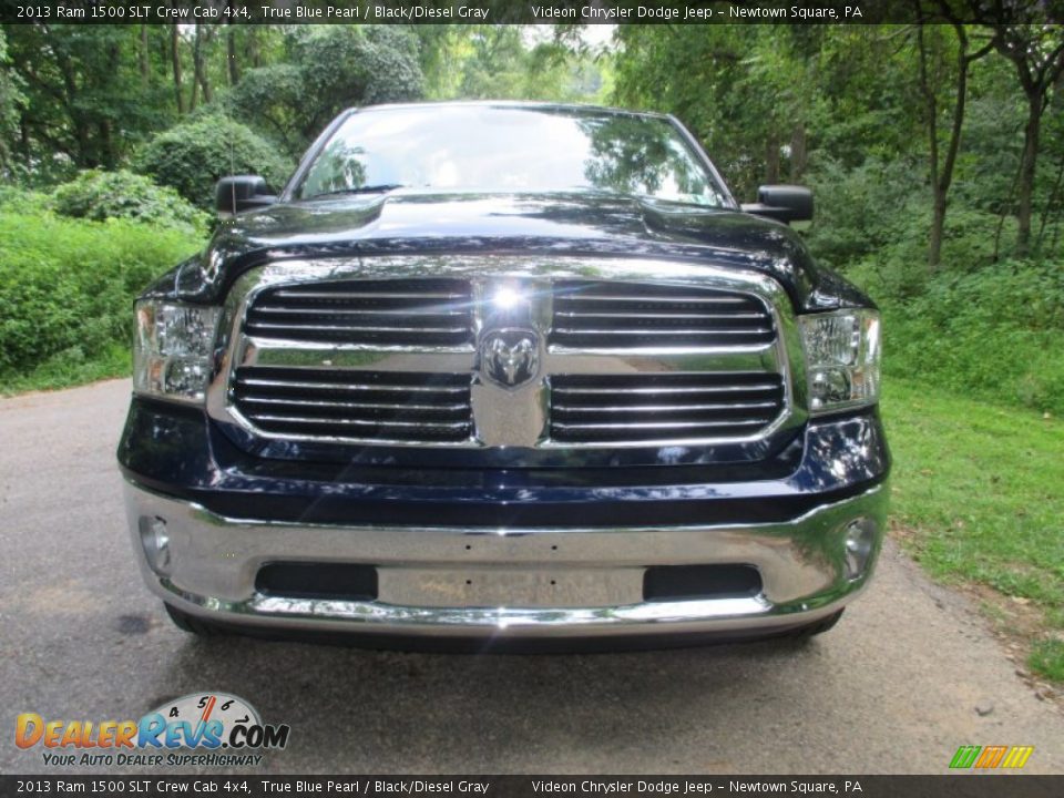 2013 Ram 1500 SLT Crew Cab 4x4 True Blue Pearl / Black/Diesel Gray Photo #9