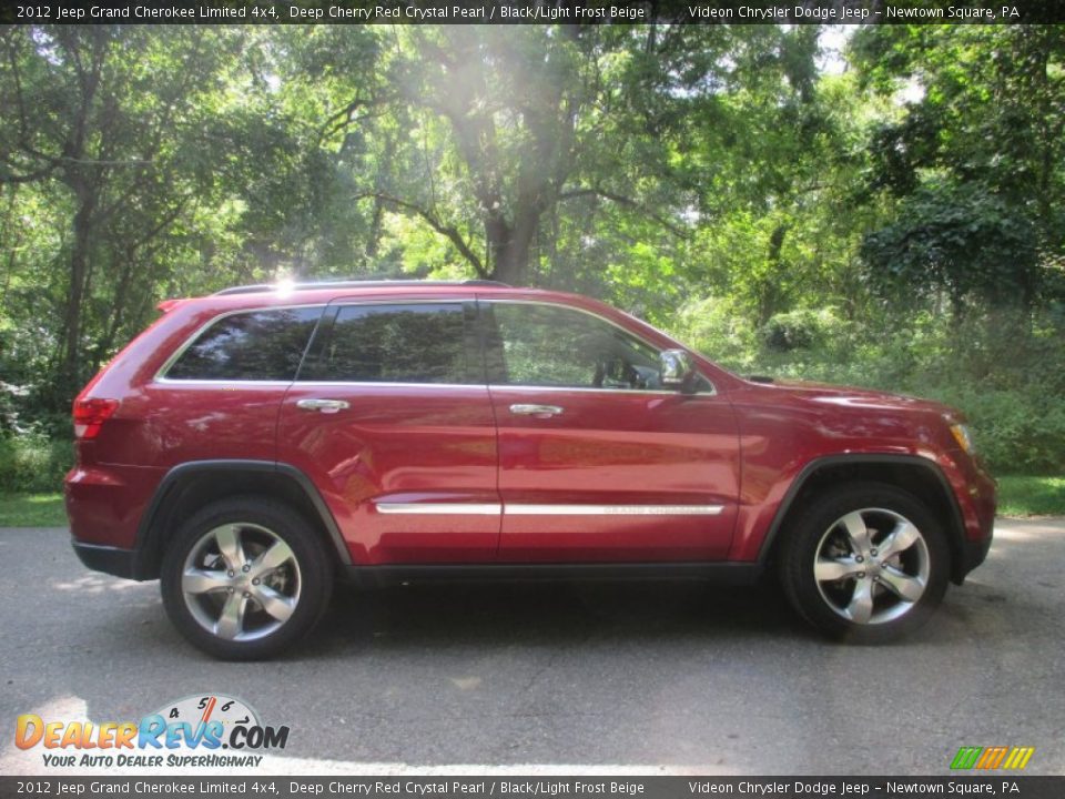 2012 Jeep Grand Cherokee Limited 4x4 Deep Cherry Red Crystal Pearl / Black/Light Frost Beige Photo #1