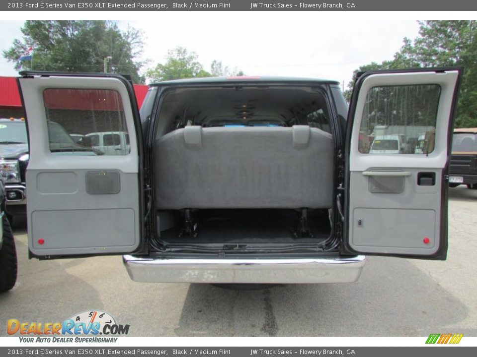 2013 Ford E Series Van E350 XLT Extended Passenger Black / Medium Flint Photo #7