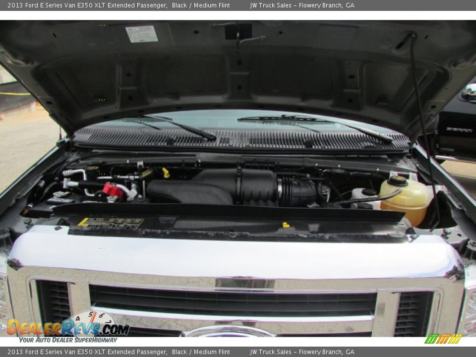 2013 Ford E Series Van E350 XLT Extended Passenger Black / Medium Flint Photo #10