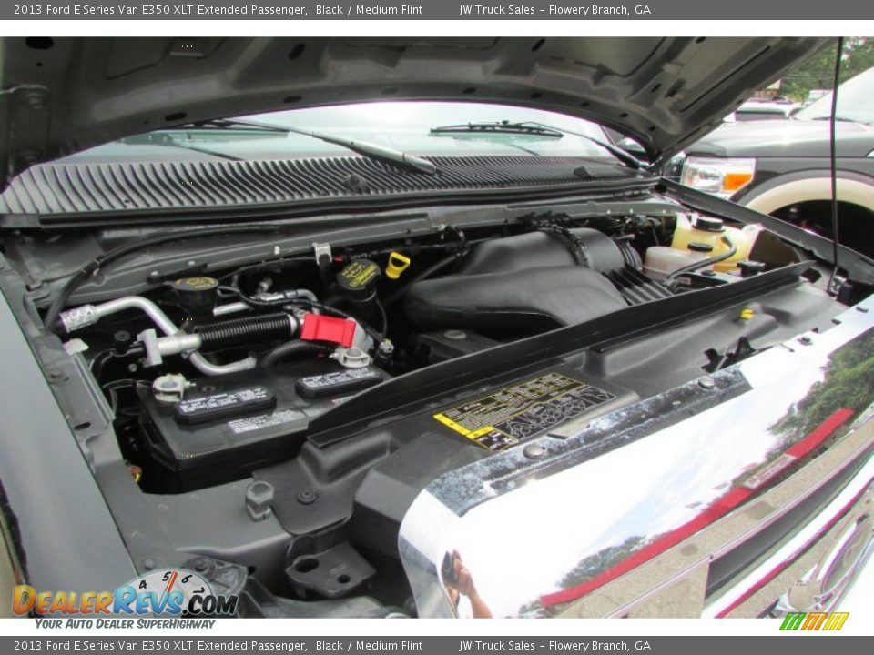 2013 Ford E Series Van E350 XLT Extended Passenger Black / Medium Flint Photo #11
