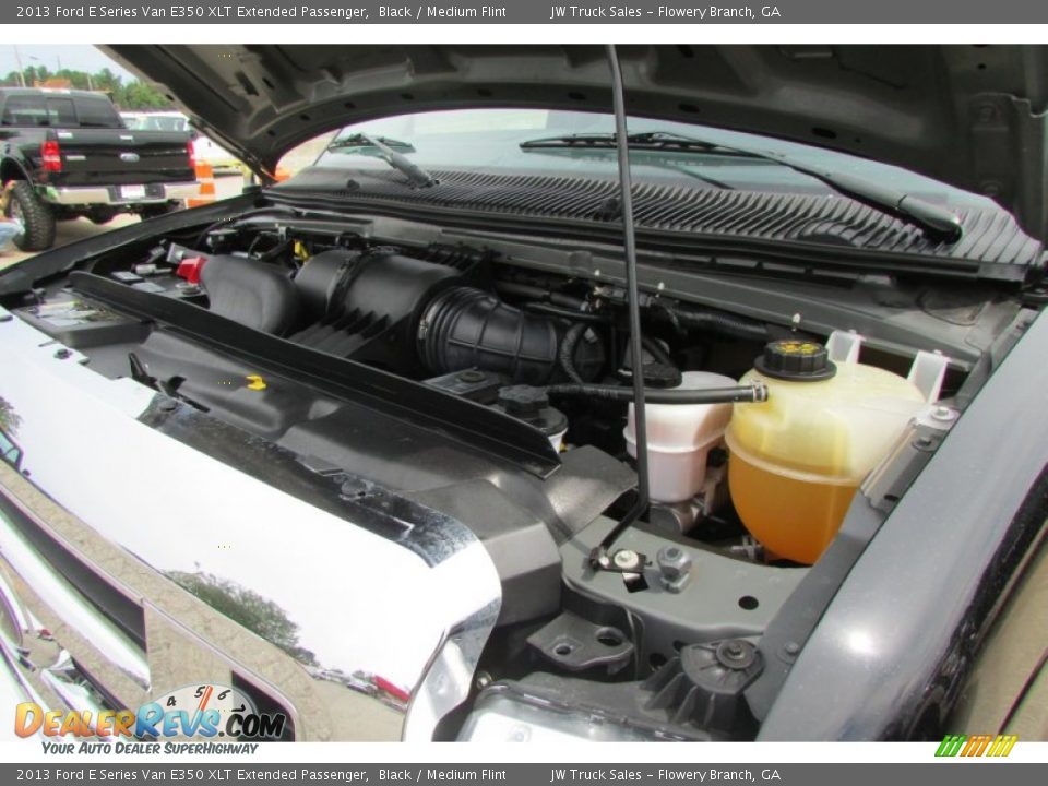 2013 Ford E Series Van E350 XLT Extended Passenger Black / Medium Flint Photo #12