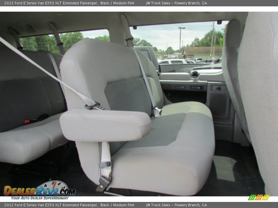 2013 Ford E Series Van E350 XLT Extended Passenger Black / Medium Flint Photo #15