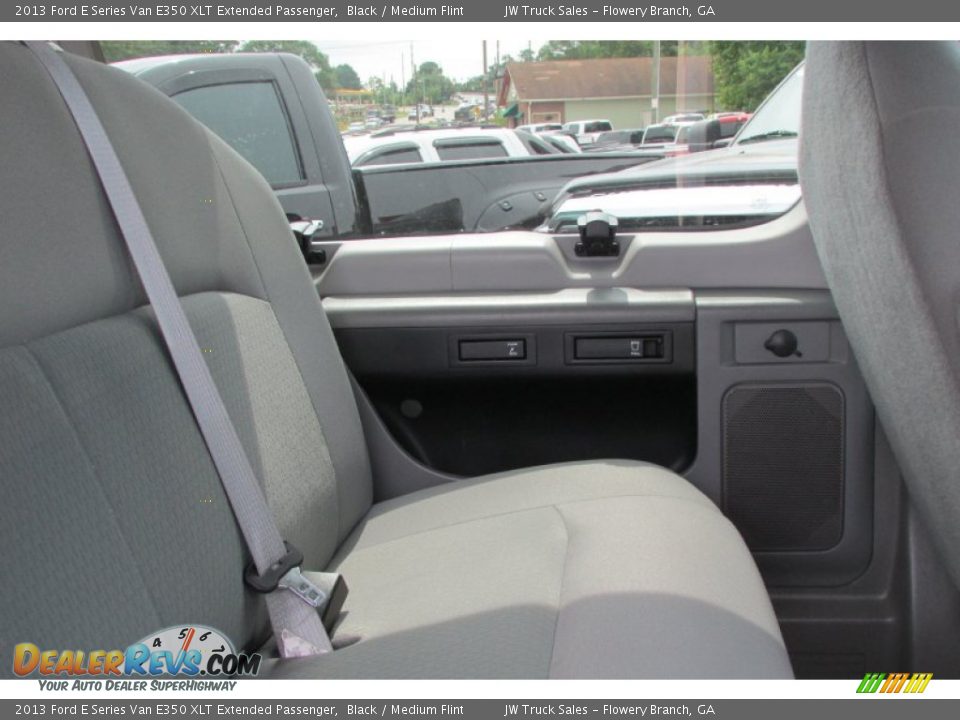 2013 Ford E Series Van E350 XLT Extended Passenger Black / Medium Flint Photo #16