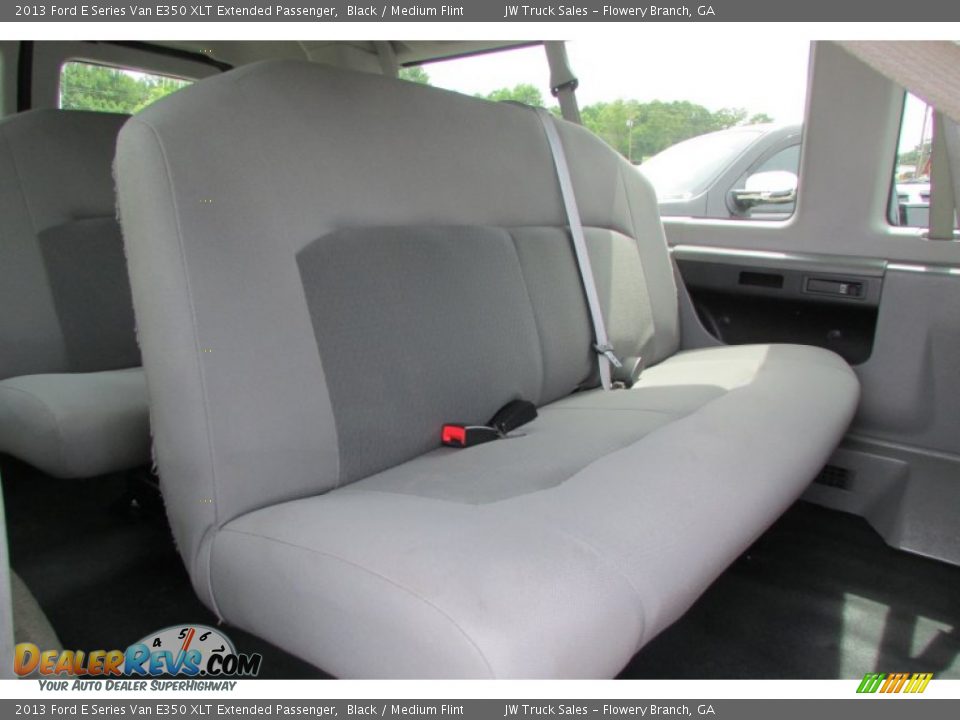 2013 Ford E Series Van E350 XLT Extended Passenger Black / Medium Flint Photo #17