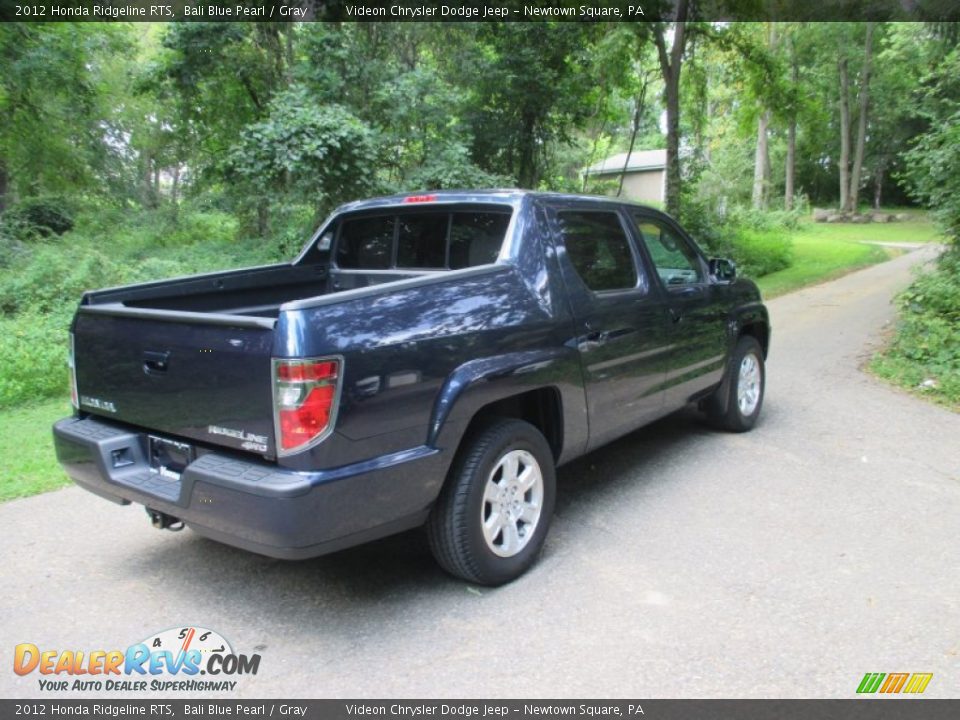 2012 Honda Ridgeline RTS Bali Blue Pearl / Gray Photo #2