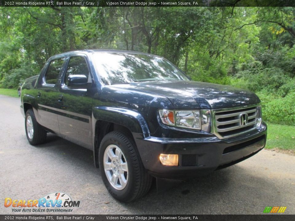 2012 Honda Ridgeline RTS Bali Blue Pearl / Gray Photo #3